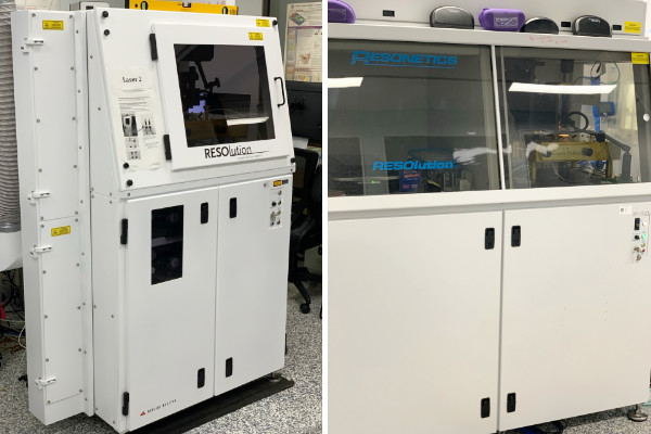 Instrument in lab, Excimer laser ablation systems