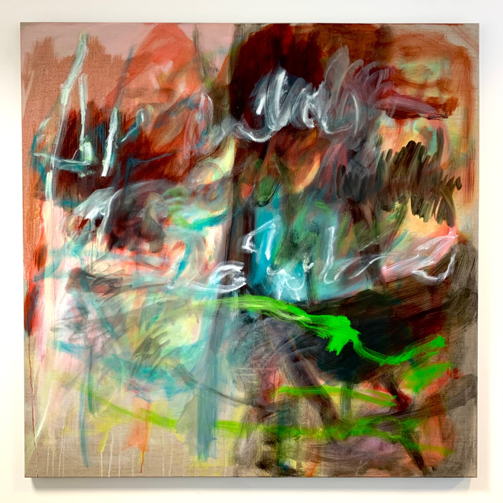 Abstract painting on canvas.